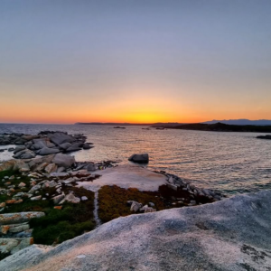 Couché de soleil à Cavallo