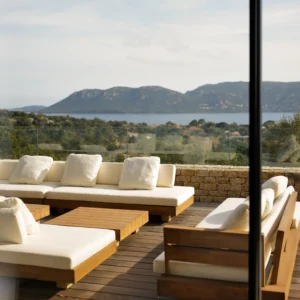 vue extérieur sur le mobilier .