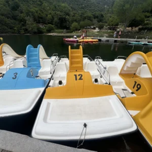 Pedalo en location au lac de tolla.