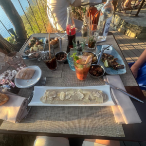 Cuisine méditerranéen au restaurant la Sassa à Nonza.